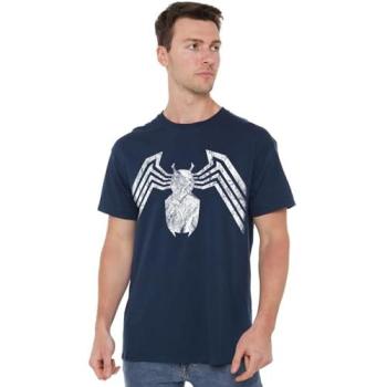 Marvel Unisex Venom Logo Shirt – Navy XL