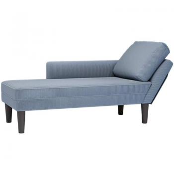 Descanso Azul: Chaise Longue de Pana