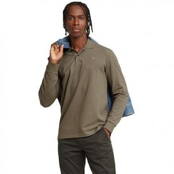 Polo Dunda Core G-Star para hombre, manga larga, verde