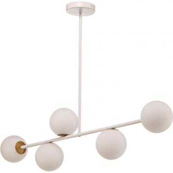 5-Bulb Gama 5 Pendant Light in White