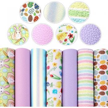 20x33cm Litchi Texture Vinyl Fabric for Crafts