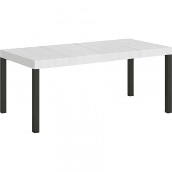 Mesa Versátil 90x160cm (Fresno Blanco) – Everyday Premium con Soporte Antracita