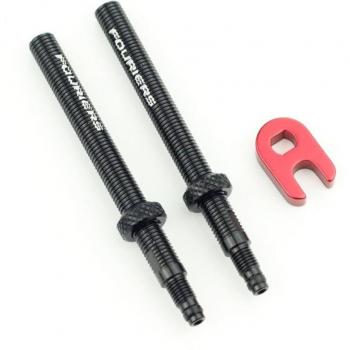 Extensor de Válvula Presta 40mm/60mm Aleación CNC con Tuerca
