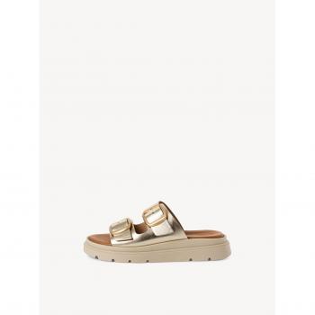 Chaussures Mules Tamaris Or 12723942