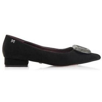 Zapatos de salón planos para mujer Mariamare 63482 negros con detalle metalizado y puntera afilada, sin cierre, ideales para ocasiones casuales y festivas