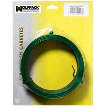 Fil de fer vert plastifié 1,2 mm (rouleau 50 mètres)