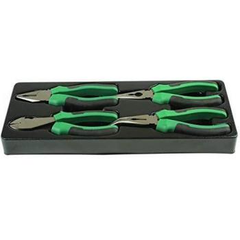 Clé mixte et pince – Kit Laser 6594 de 4 pièces argentées