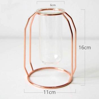 Rose Gold Nordic Glass Iron Ornament Set
