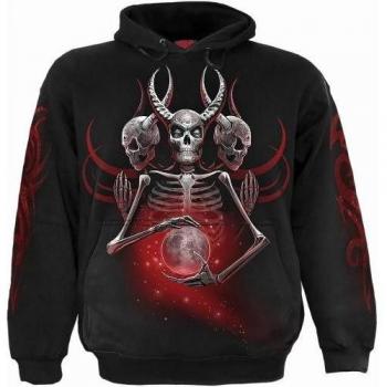 Sudadera con Capucha Negra Unisex Spiral Direct Tercer Ojo S
