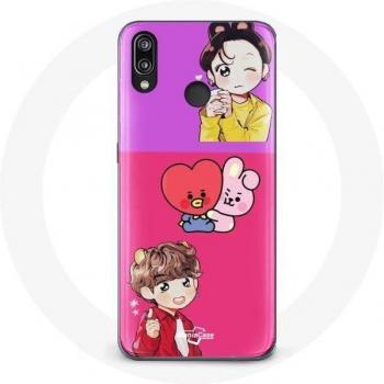 Coque Huawei P20 Lite Bangtan V et Jungkook BTS BT21 Cooky et Tata
