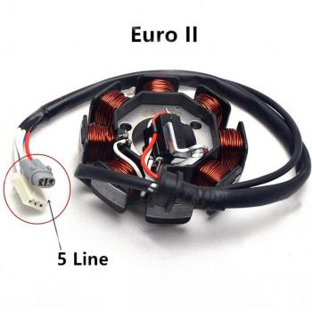 Statore Magnétique Yamaha YBR125 – 8 Bobines, Kit de Rechange