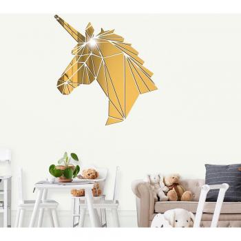 Acrylic Mirror Unicorn Wall Decor