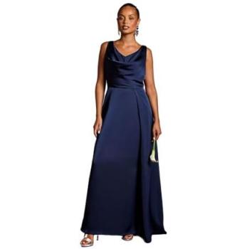 Coast Honoured Petite Sleeveless Maxi Dress in Navy – Size 8