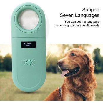 RFID PetFinder 134kHz con Lente y Pantalla LED