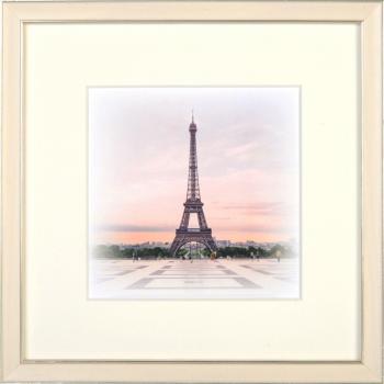 Henzo 20x20 cm Bilderrahmen, Capital Paris, Holz, weiß