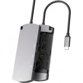Dock USB 3.1 con caja para disco duro M.2 y salida HDMI