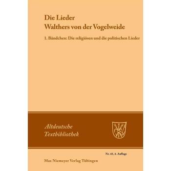 Vitalsource Technologies, Inc. Die Lieder Walthers von der Vogelweide
