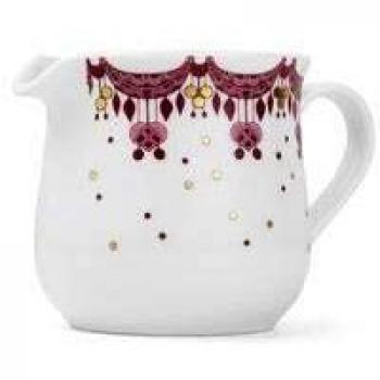 Saucière rouge 500 ml en porcelaine – design Guirolande par Bjørn Wiinblad