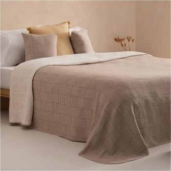 Colcha jacquard Zanzi beige 235x270 cm