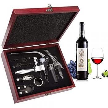 Rotwein-Eröffnungskit von Smaier – Edelstahl mit geflügeltem Korkenzieher