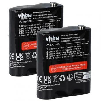 2-Pack NiMH Batteries for Motorola Talkabout T-Series Radios (1500 mAh, 3.6V)