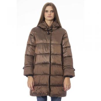 Baldinini Brown Nylon Coat