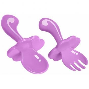Baby Löffel und Gabel mit kurzem Griff