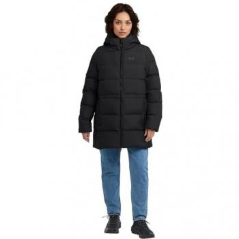 Jack Wolfskin Wintermantel Frozen Palace A65096 – Schwarze Daunen-Jacke, M