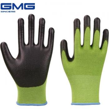Schwarz PU Arbeits-Handschuhe mit Antimikrobieller Wirkung