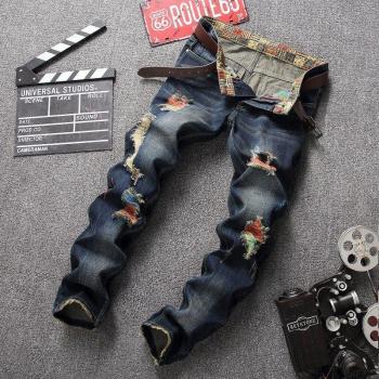 Street-Persönlichkeit Herren Jeans im Vintage-Look