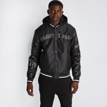 Giacca Nera Oversized con Ecusson Project X Paris M