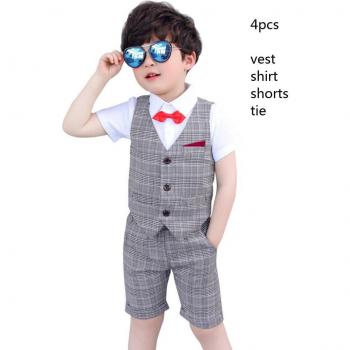 Conjunto formal infantil a cuadros