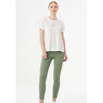 ORGANICATION Frauen T-Shirt aus Bio-Baumwolle mit Fahrrad-Design