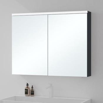Armoire Suspendue de Salle de Bain avec Éclairage LED 90x15x70 cm