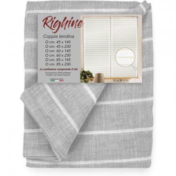 Rideaux Righine Gris 2 Plets 60x145 cm