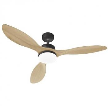 Ventilateur plafond 137 cm, 100 W, couleur noir bois – modèle Oklahoma
