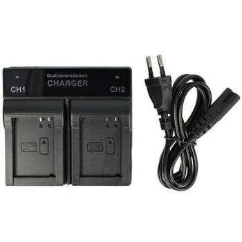 Station Double Charge VHBW – Caméras Action & Caméscope – Témoin de Charge – Compatibilité Canon PowerShot G10, G16,