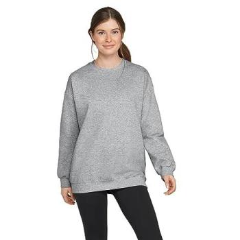 Gildan Grau Midweight Softpullover für Männer & Frauen – XL
