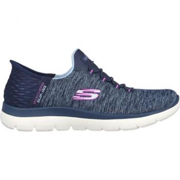 Skechers Damen Slip-ins Summits Fitnessschuhe Blau Größe 36