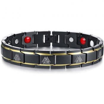 Bracelet en Acier Inoxydable avec Magnétisme pour Hommes