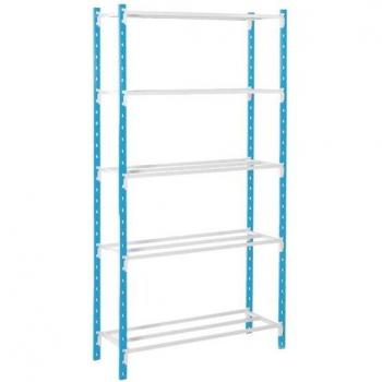 Étagère de rangement modulable 5 étagères 100 x 40 cm