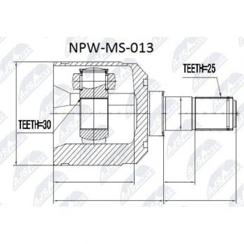 MS‑013 NTY Drive Shaft Coupling Kit