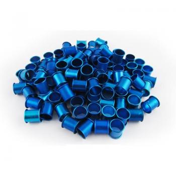 100 pcs Colored Aluminum Bird Identification Rings 8mm