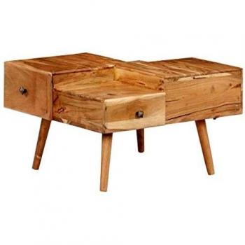 VidaXL Massivholz Couchtisch 70x60x42 cm
