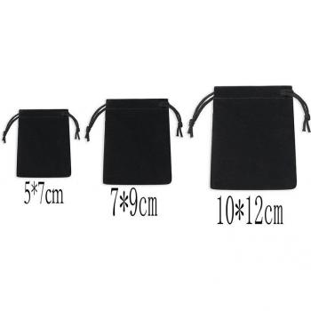 Bolsos con Correa Terciopelo Negro – Pack 100 unidades