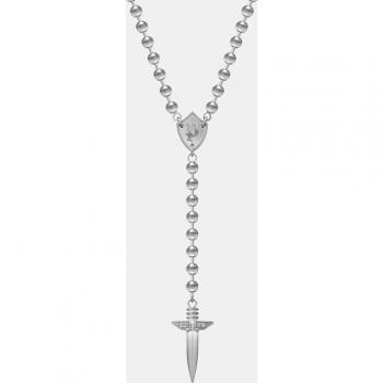 Collar Police PEJGN2103802 hombre Necklace acero inoxidable bolas combinadas colgante cruz