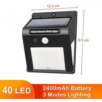 Lámpara Solar de Pared con Control Remoto