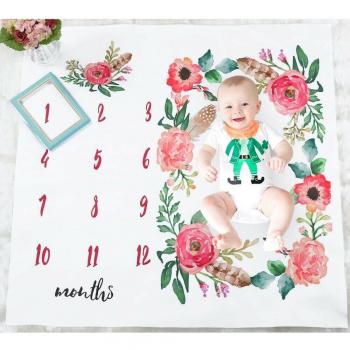 Newborn Growth Milestone Play Mat
