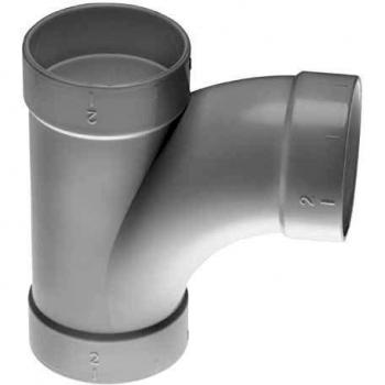 Raccord en T PVC pour tubes ronds 50.8 mm