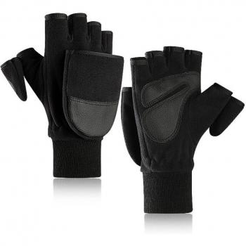 Men's Winter Windproof Fingerless Photography Gloves